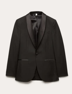 Slim Fit Shawl Collar Stretch Tuxedo Jacket