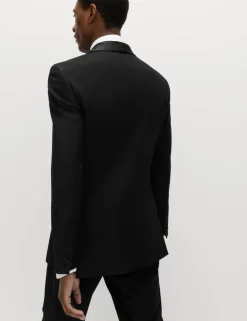 Slim Fit Shawl Collar Stretch Tuxedo Jacket