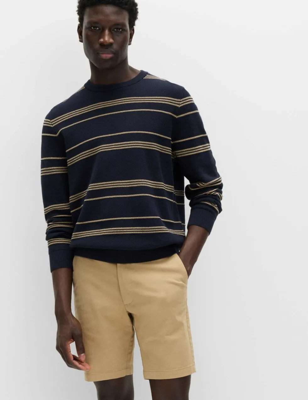 Slim Fit Stretch Chino Shorts