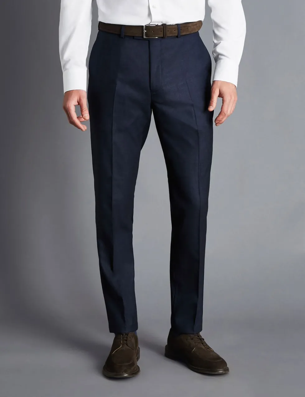 Slim Fit Super 120s Wool Suit Trousers