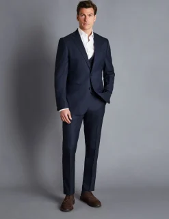 Slim Fit Super 120s Wool Suit Jacket