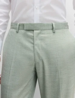 Slim Fit Textured Stretch Trousers