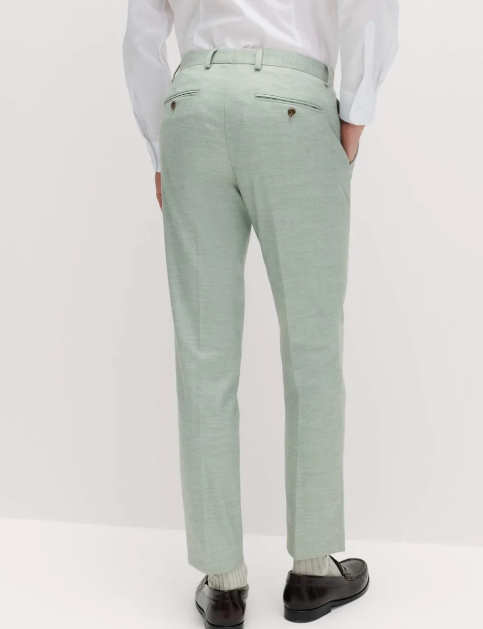 Slim Fit Textured Stretch Trousers