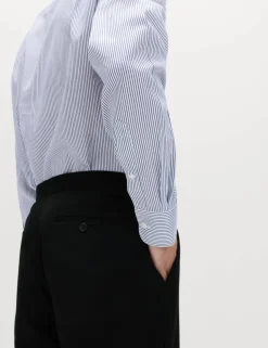 Slim Fit Ultimate Non Iron Cotton Striped Shirt