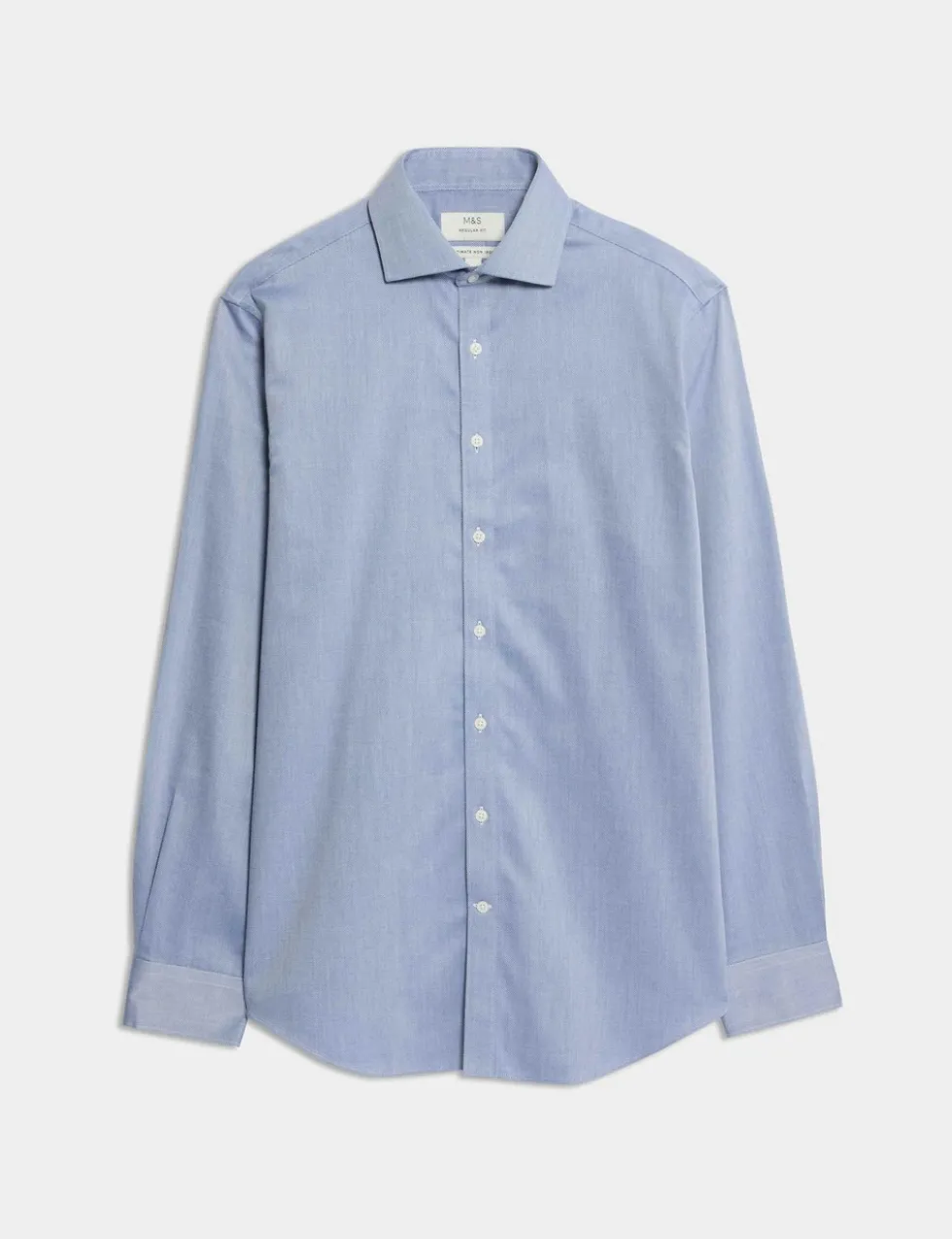 Slim Fit Ultimate Non Iron Pure Cotton Textured Shirt