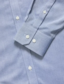 Slim Fit Ultimate Non Iron Pure Cotton Textured Shirt