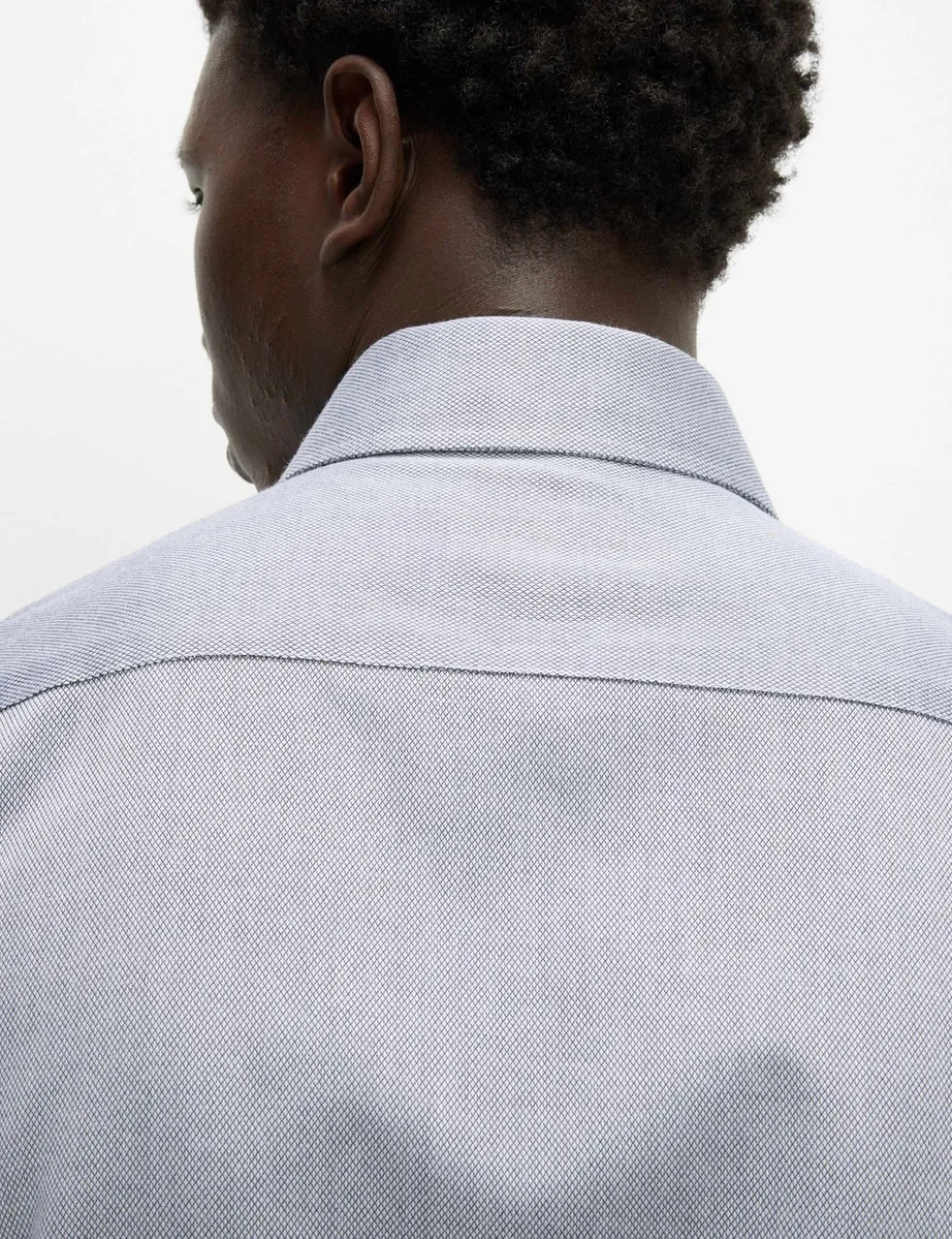 Slim Fit Ultimate Non Iron Pure Cotton Textured Shirt