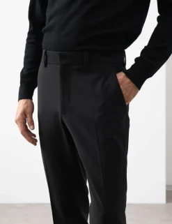 Slim Fit Wool Blend Performance Trousers