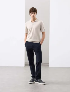 Slim Fit Wool Blend Performance Trousers