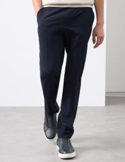 Slim Fit Wool Blend Performance Trousers