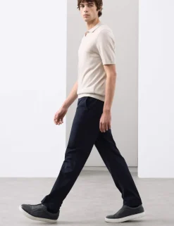 Slim Fit Wool Blend Performance Trousers