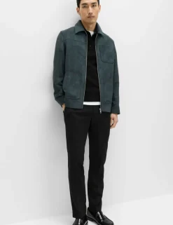 Slim Fit Wool Blend Suit Trousers