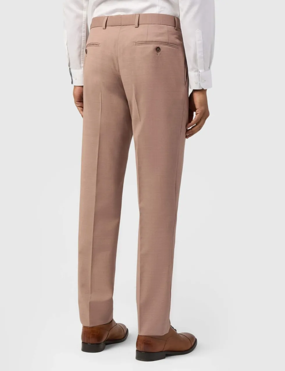 Slim Fit Wool Blend Suit Trousers