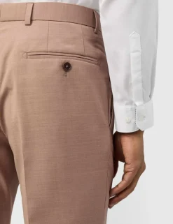 Slim Fit Wool Blend Suit Trousers