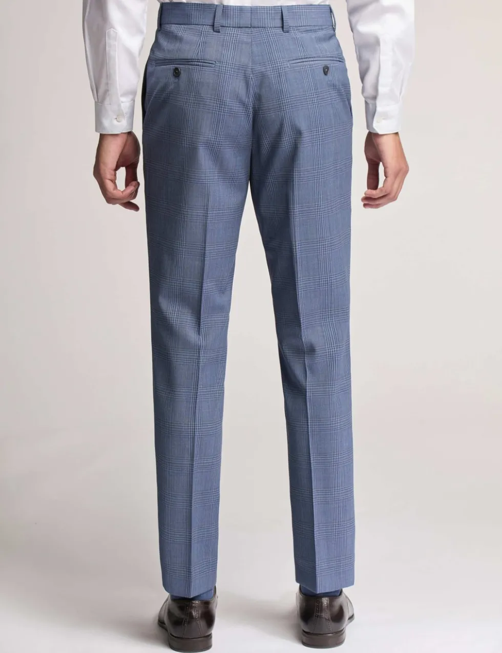Slim Fit Wool Rich Check Trousers