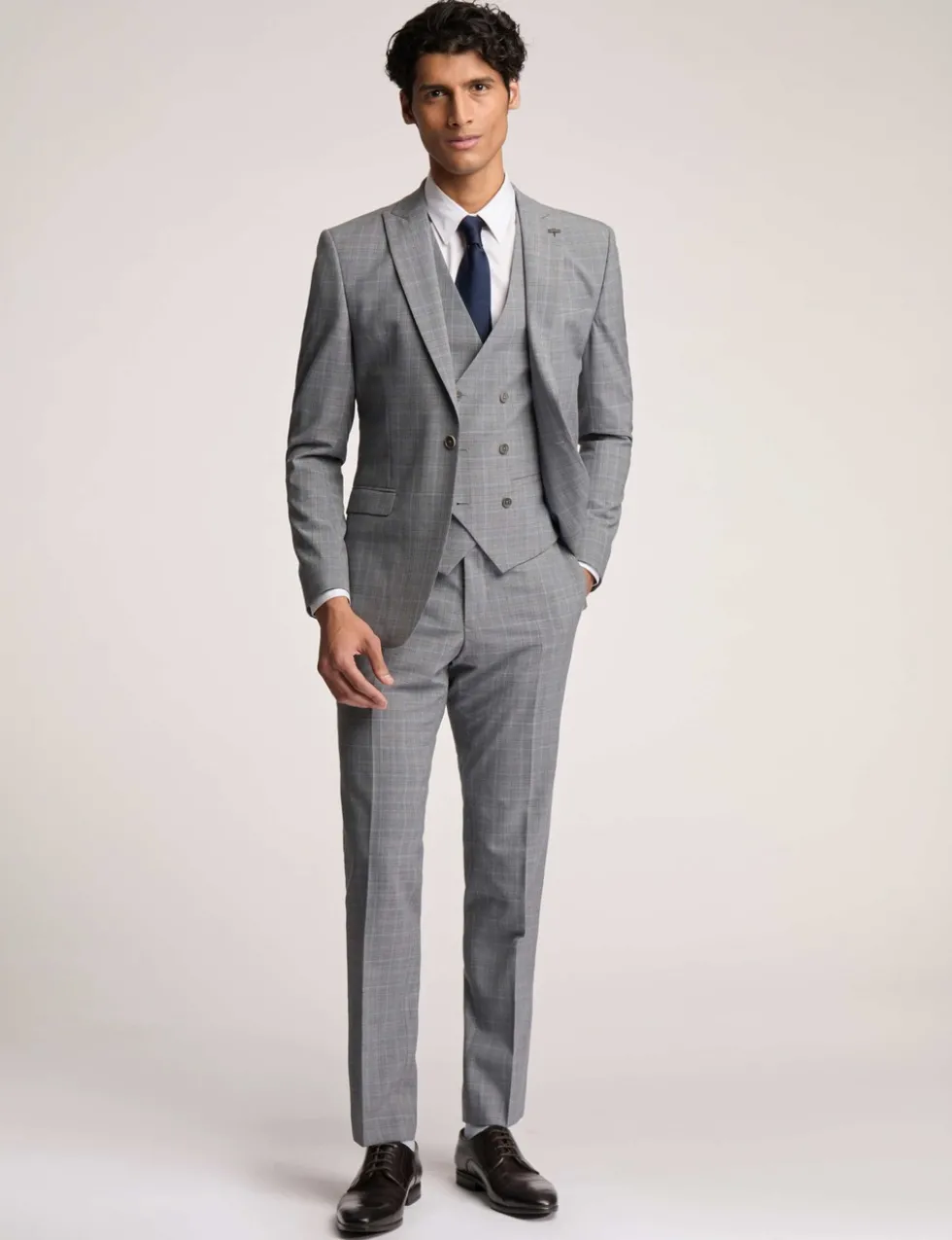 Slim Fit Wool Rich Check Suit Jacket