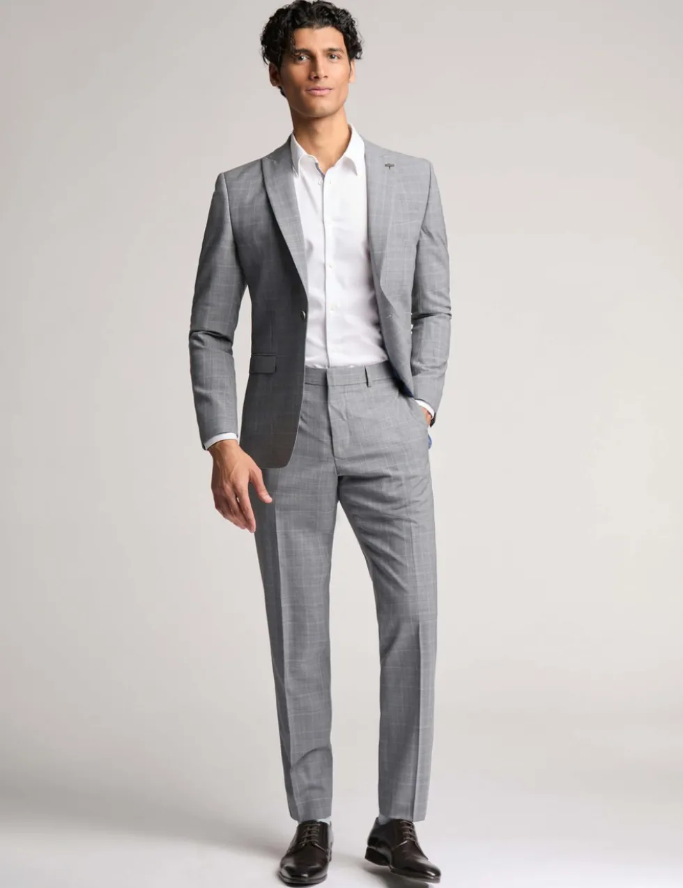 Slim Fit Wool Rich Check Suit Jacket