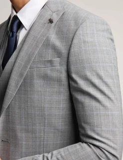 Slim Fit Wool Rich Check Suit Jacket