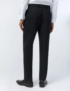 Slim Fit Wool Rich Flat Front Performance Trousers