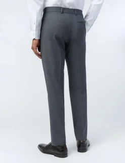 Slim Fit Wool Rich Flat Front Performance Trousers