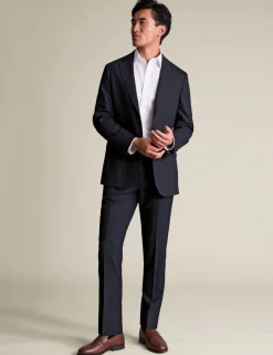 Slim Fit Wool Rich Pinstripe Suit Jacket