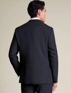Slim Fit Wool Rich Pinstripe Suit Jacket
