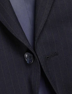 Slim Fit Wool Rich Pinstripe Suit Jacket