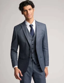 Slim Fit Wool Rich Puppytooth Suit Jacket