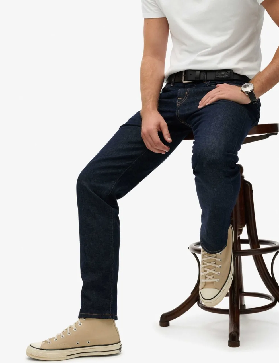 Slim Straight Fit 5 Pocket Jeans