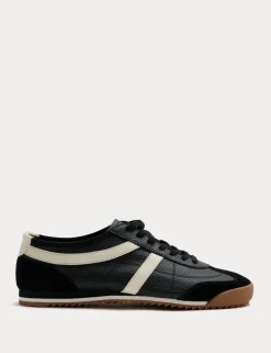 Slimline Leather Trainers