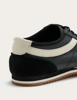 Slimline Leather Trainers