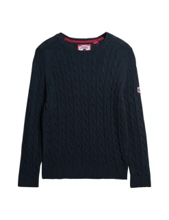 Slouchy Cable Knit Jumper