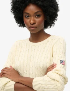 Slouchy Cable Knit Jumper