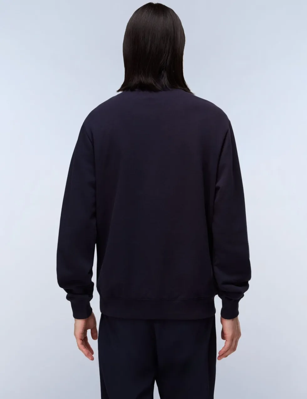 Small Box Pure Cotton Half Zip Sweatshirt