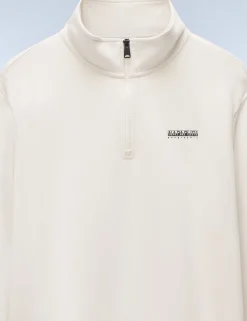 Small Box Pure Cotton Half Zip Sweatshirt