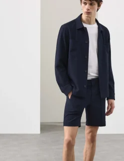 Smart Seersucker Stretch Shorts