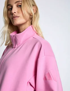 Soft Lux Zip Up Sweatshirt with Modal