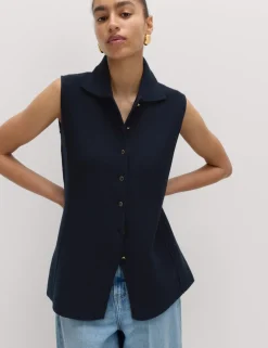 Soft Touch Longline Knitted Waistcoat