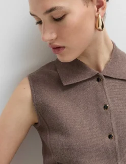 Soft Touch Longline Knitted Waistcoat