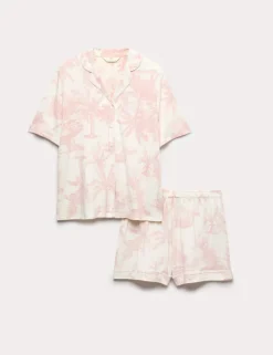 Soft Touch Printed Revere Shortie Set
