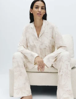 Soft Touch Printed Revere Pyjama Set