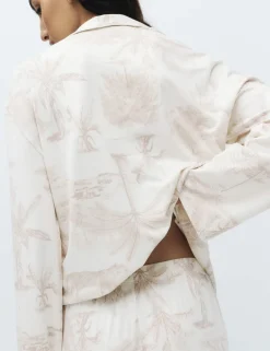 Soft Touch Printed Revere Pyjama Set