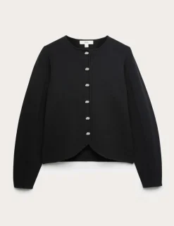 Soft Touch Waisted Fitted Cardigan