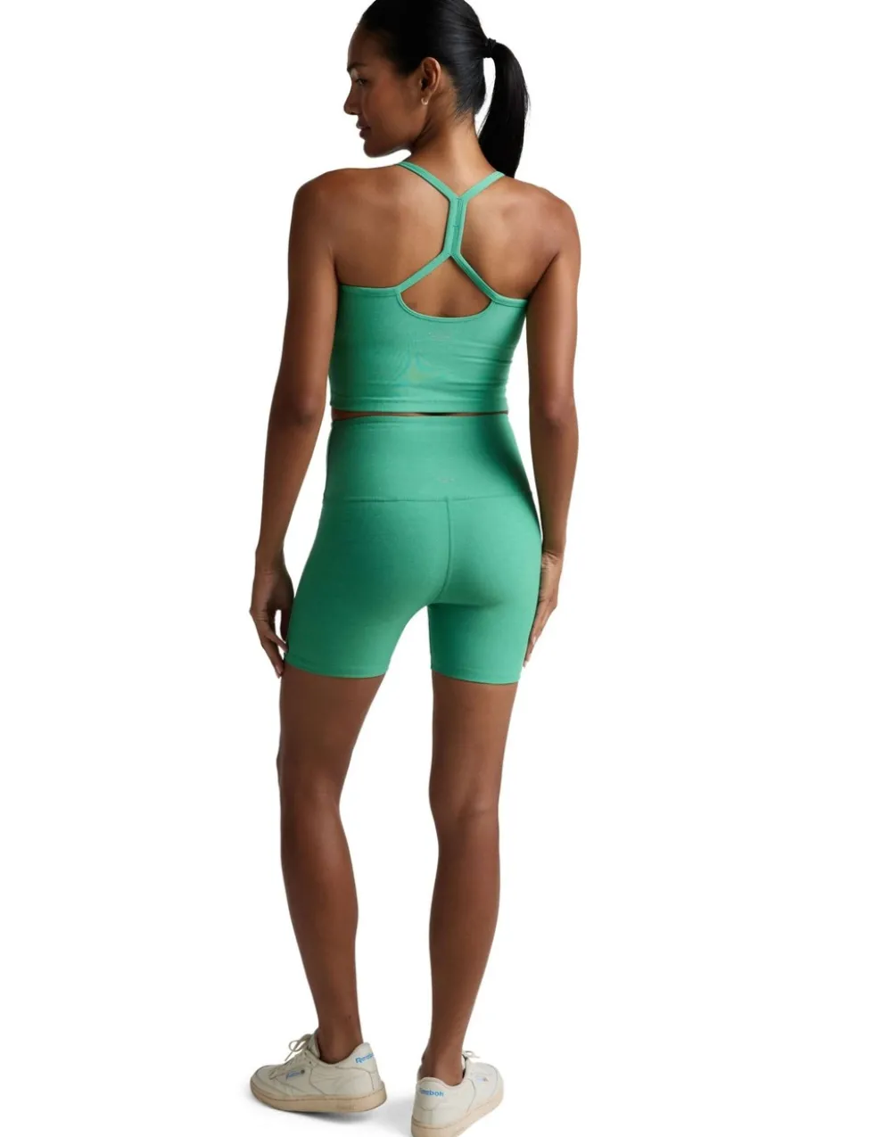 Spacedye Keep Pace High Waisted Biker Gym Shorts