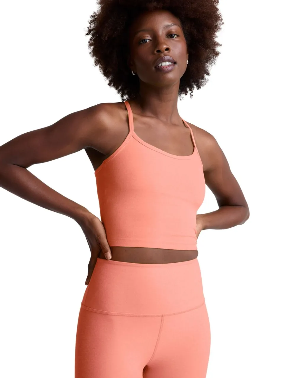 Spacedye Scoop Neck Racer Back Crop Vest Top