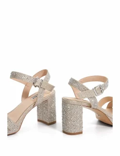 Sparkle Block Heel Sandals