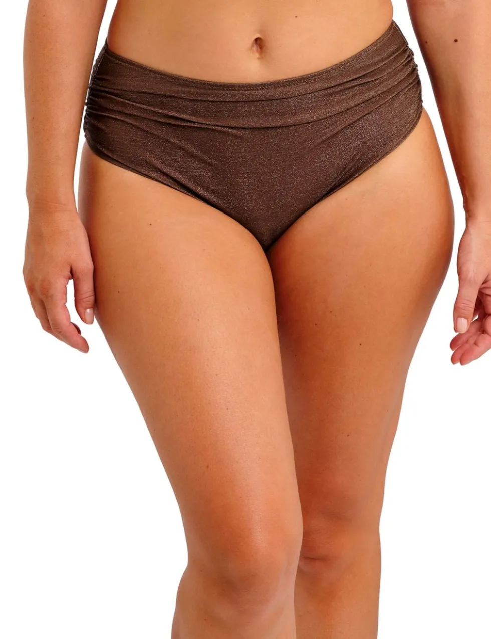 Sparkle High Waisted Full Bikini Bottoms