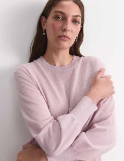 Sparkly Crew Neck Relaxed Jumper