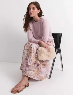 Sparkly Crew Neck Relaxed Jumper