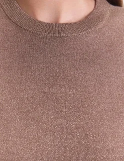 Sparkly Crew Neck Relaxed Jumper